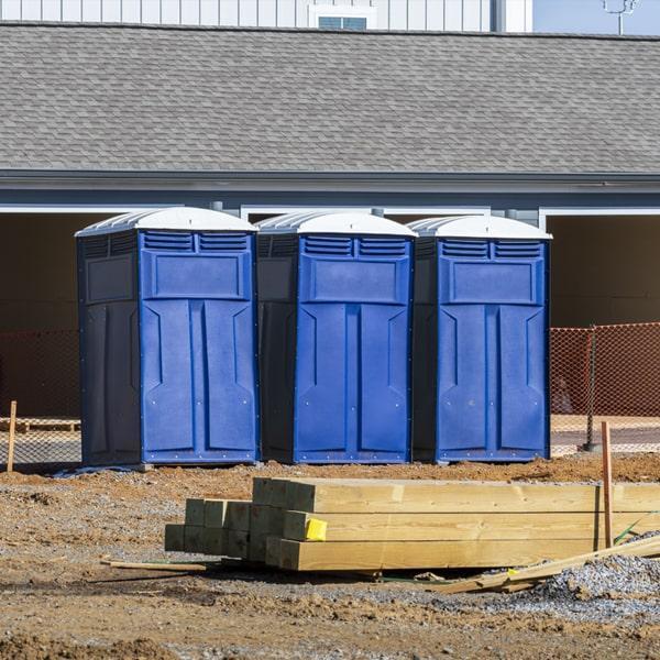 Heavy-duty construction site porta potty in Ventura, California